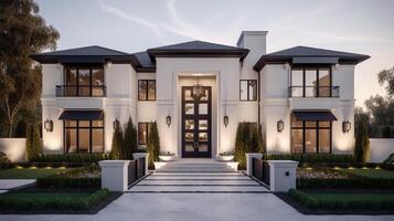 ai-generative-modern-luxury-real-estate-house-for-sale-and-rent-luxury-property-residence-concept-photo